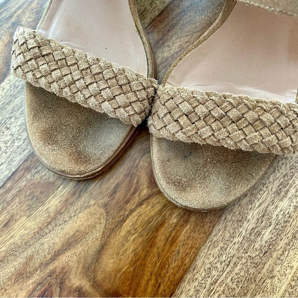 Caslon Carden stacked block heeled suede sandals - Picture 3 of 11